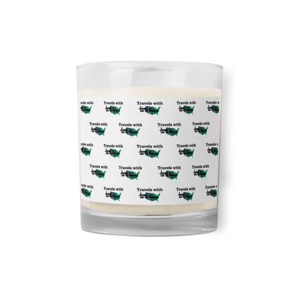 Glass jar soy wax candle