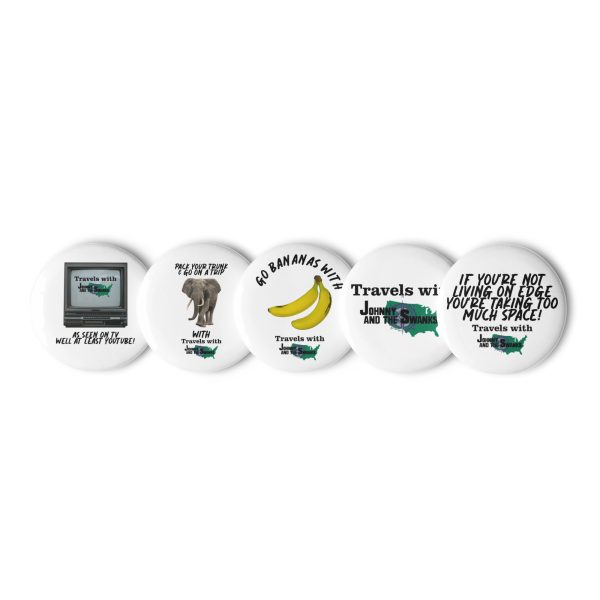 Set of pin buttons